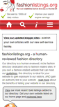 Mobile Screenshot of fashionlistings.org