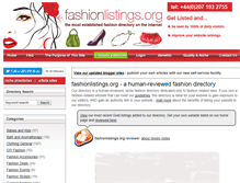 Tablet Screenshot of fashionlistings.org